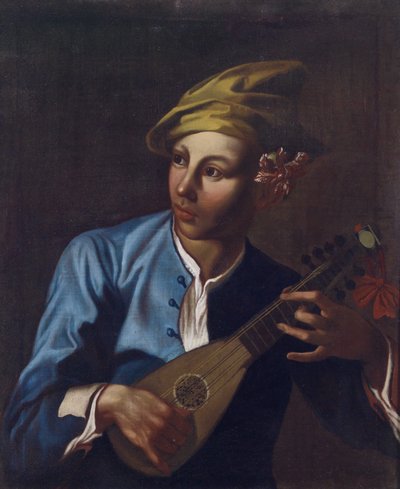 Mandolinenspieler von Giacomo Francesco Cipper